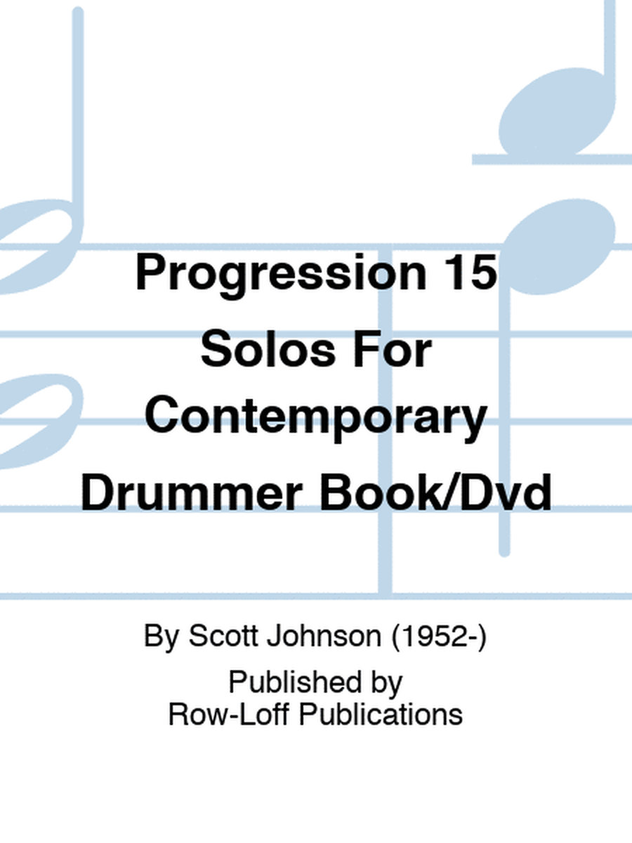 Progression 15 Solos For Contemporary Drummer Book/Dvd