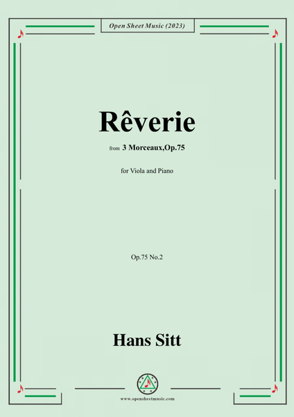Hans Sitt-Rêverie,Op.75 No.2 image number null