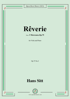 Hans Sitt-Rêverie,Op.75 No.2