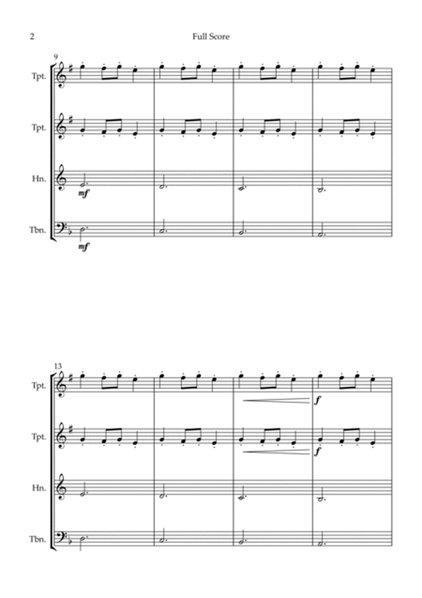 Carol Of The Bells (Christmas Song) for Brass Quartet image number null