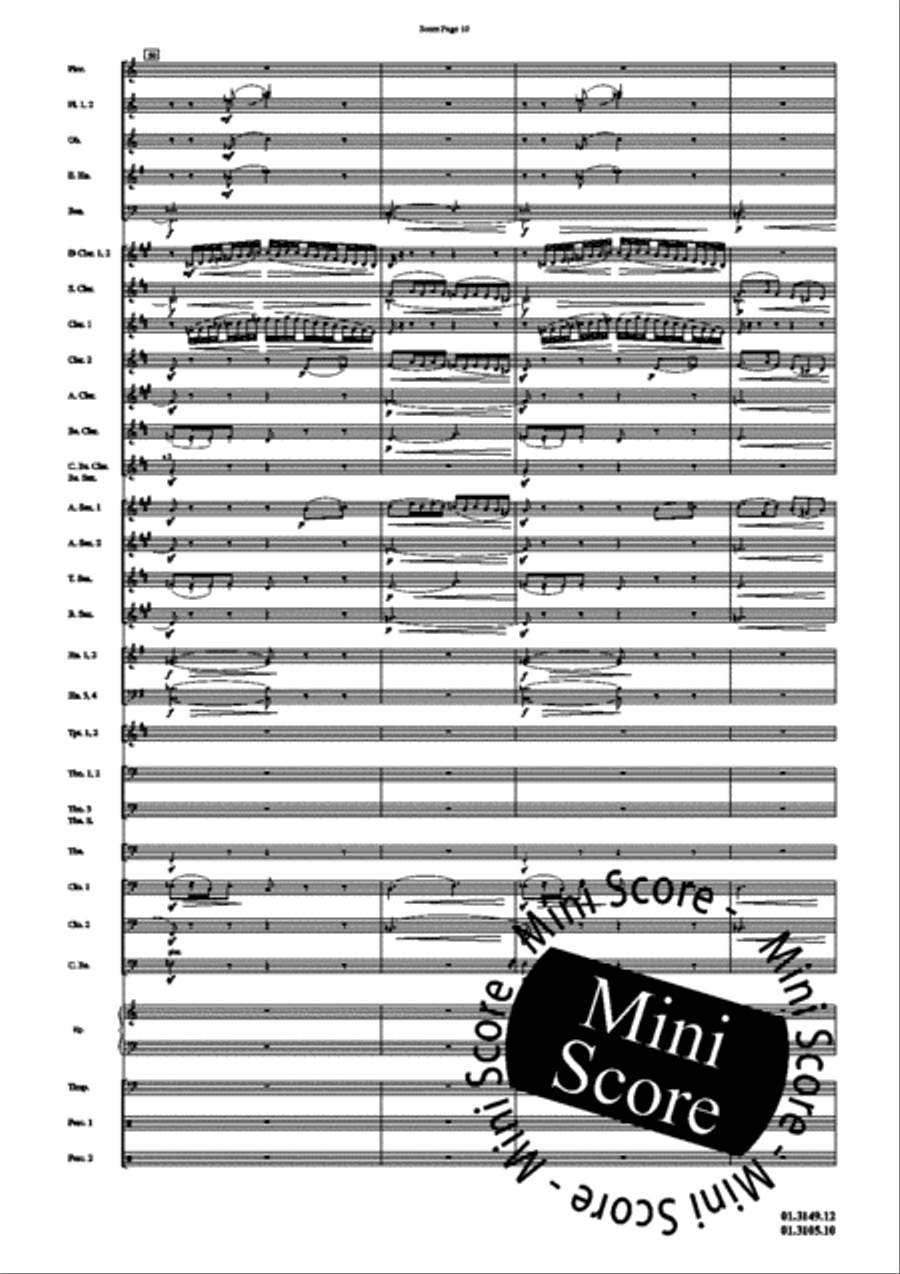 Scheherazade, Part III Concert Band scores gallery preview page 14