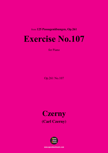 C. Czerny-Exercise No.107,Op.261 No.107 image number null