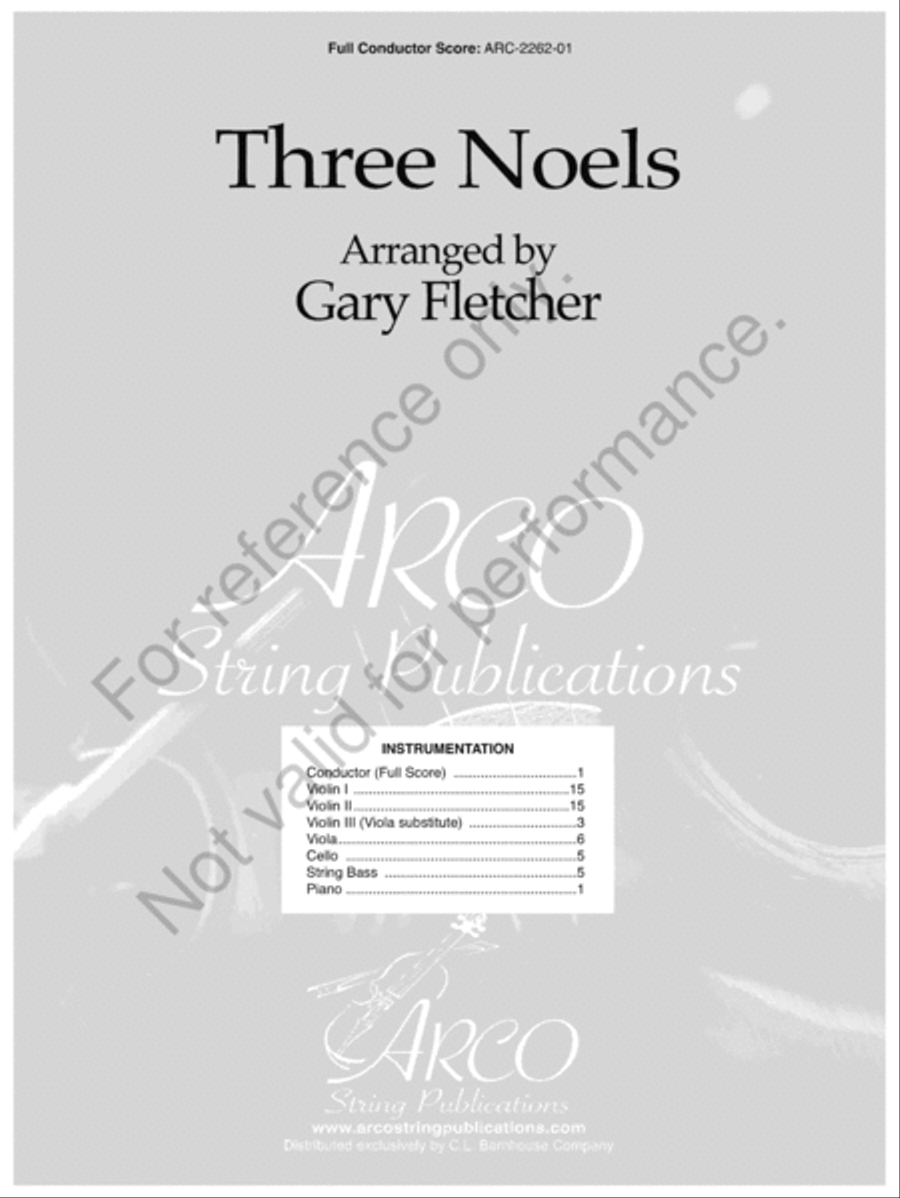 Three Noels String Orchestra scores gallery preview page 2