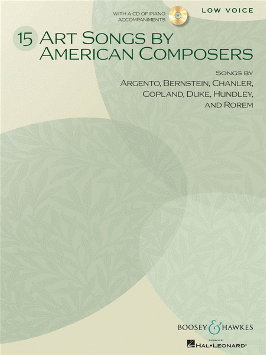 15 Art Songs by American Composers Low Voice scores gallery preview page 1