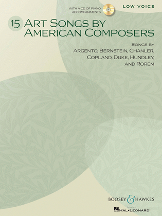 Book cover for 15 Art Songs by American Composers