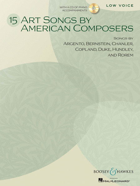 15 Art Songs by American Composers by Various Low Voice - Sheet Music
