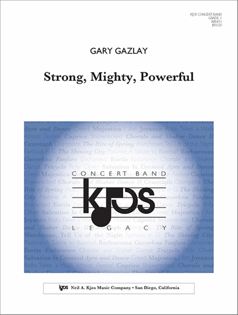 Strong, Mighty, Powerful Concert Band scores gallery preview page 1