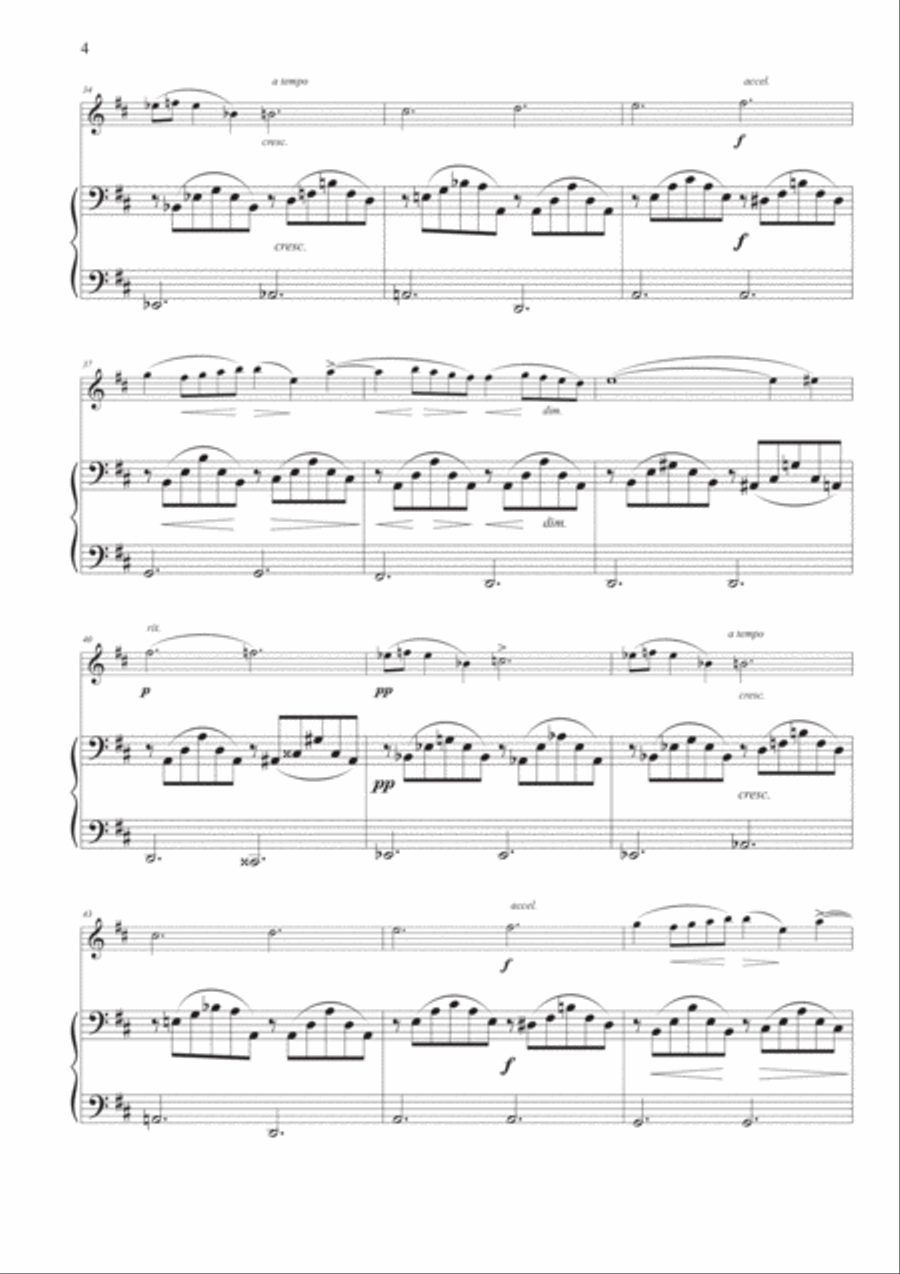 Nocturne Op. 9, No. 1 for Violin and Piano Violin Solo scores gallery preview page 4
