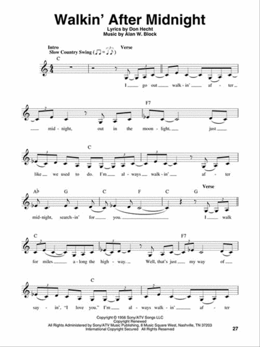 Patsy Cline Patsy Cline Voice scores gallery preview page 4