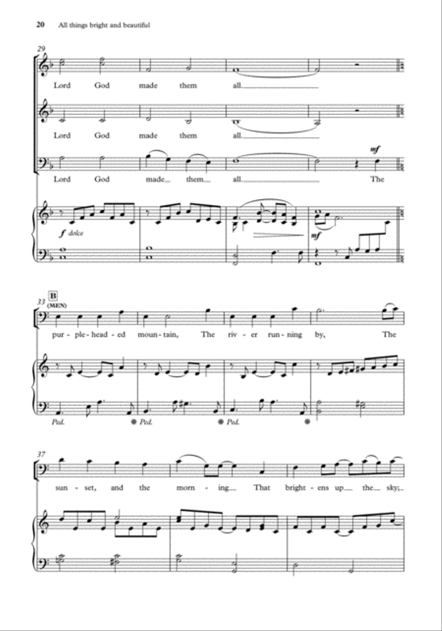 John Rutter Anthems for SA Men SA scores gallery preview page 18