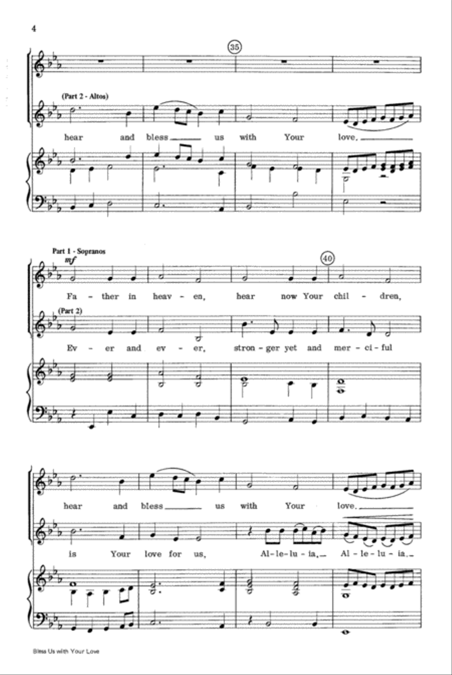 Bless Us with Your Love Bless Us with Your Love 3-Part scores gallery preview page 4