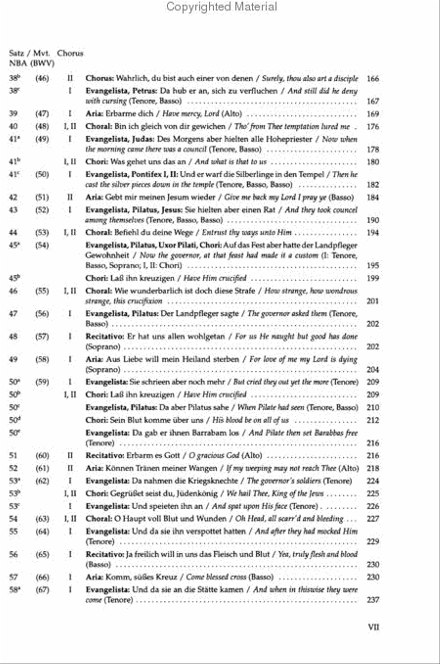 Matthaus-Passion BWV 244 4-Part scores gallery preview page 4