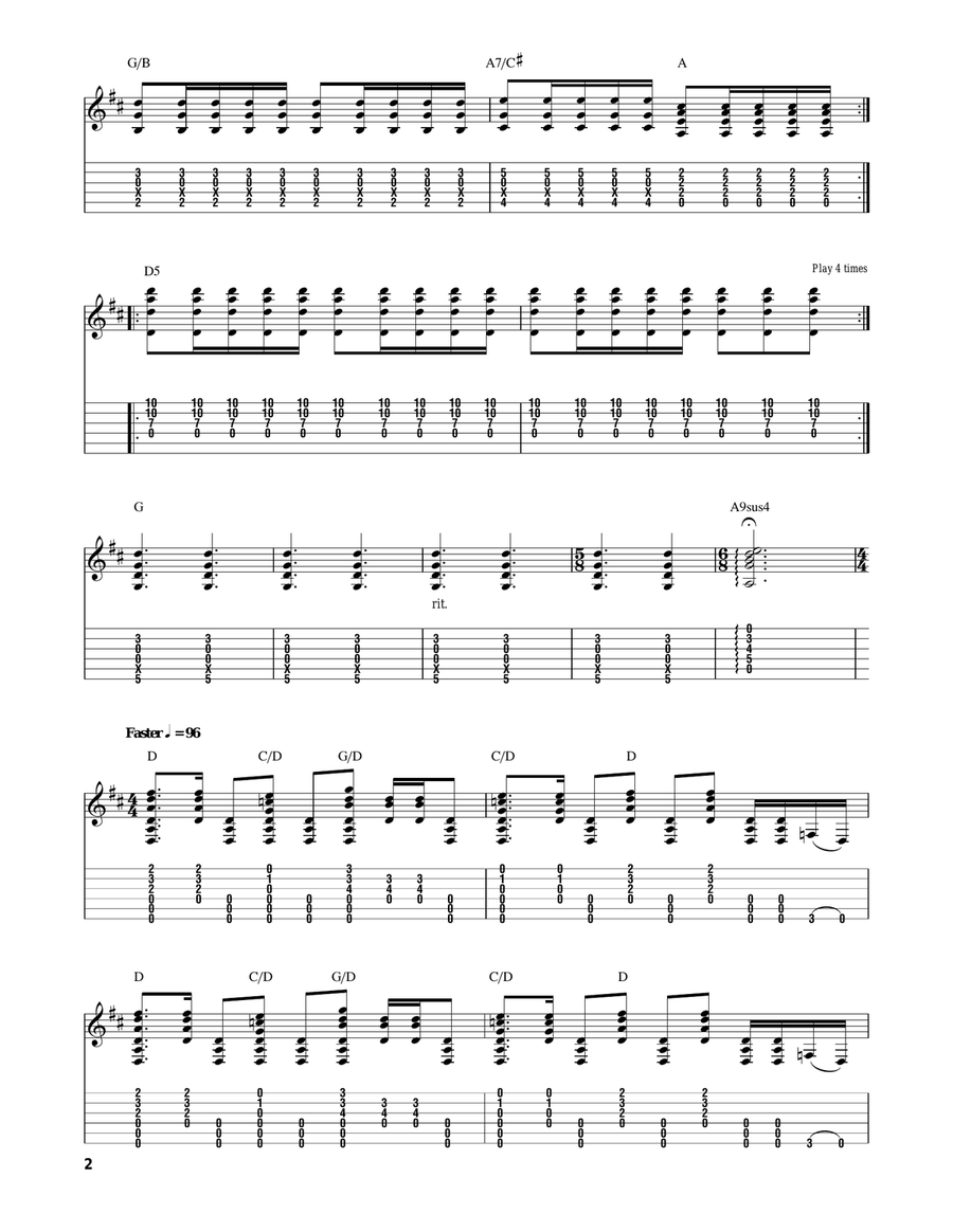 Fooling Yourself (The Angry Young Man) Acoustic Guitar scores gallery preview page 2