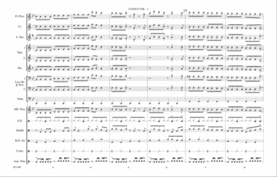 Funkytown: Score Marching Band scores gallery preview page 3