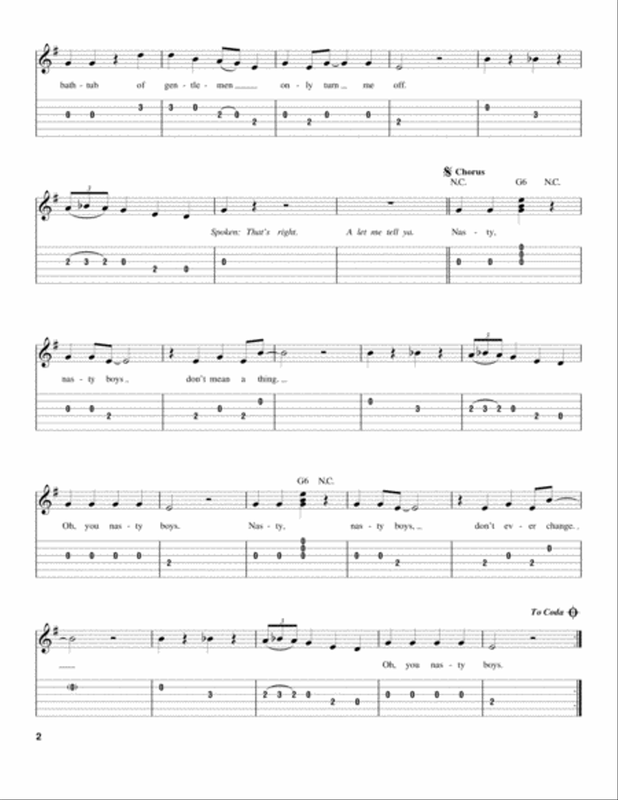 Nasty Nasty Acoustic Guitar scores gallery preview page 2
