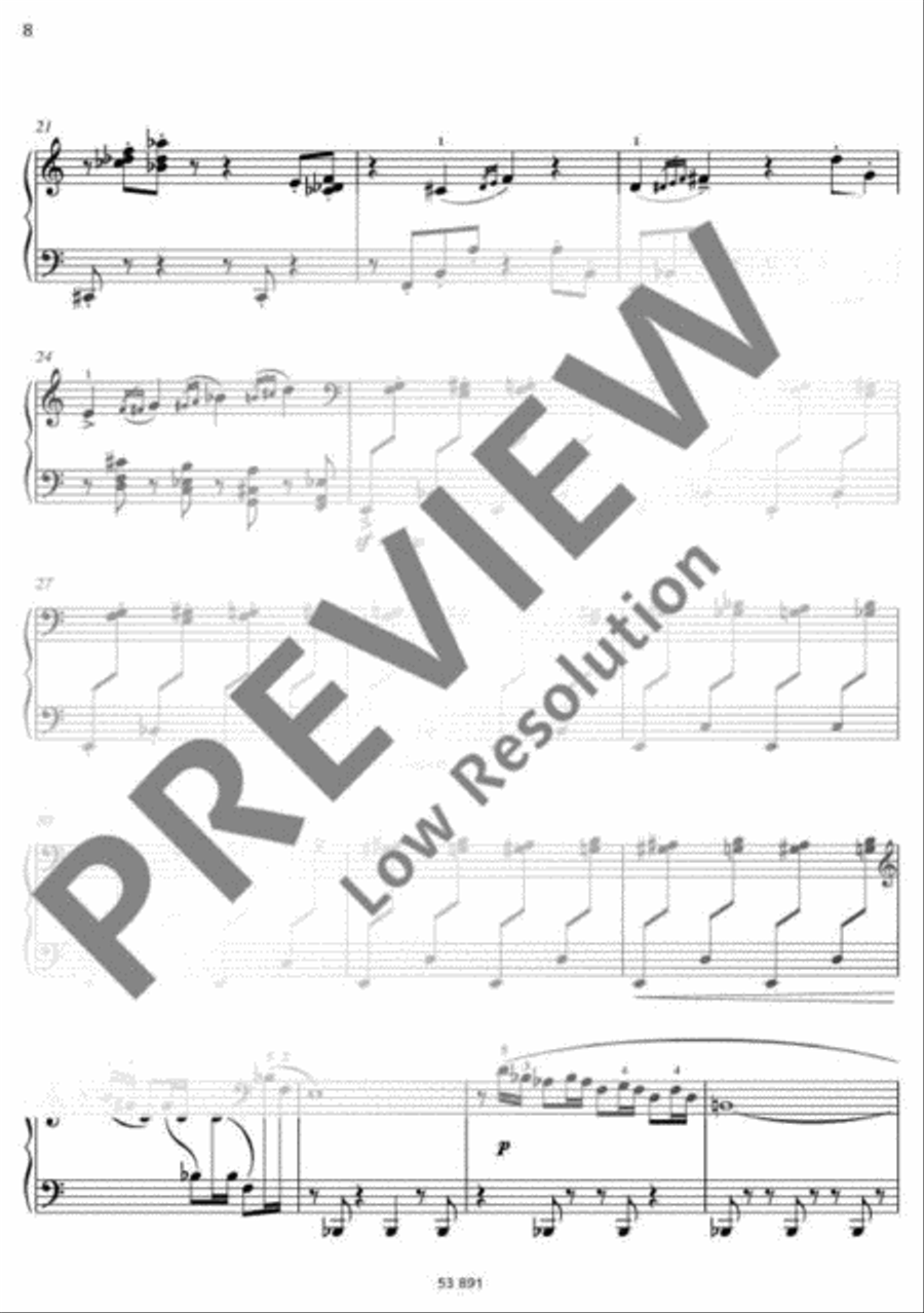 Pas de deux Piano Duet scores gallery preview page 9