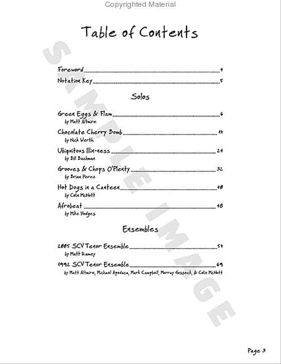 Violent Tenor Cream Drums scores gallery preview page 2