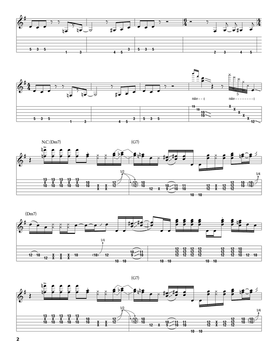 Couldn't Stand The Weather Acoustic Guitar scores gallery preview page 2