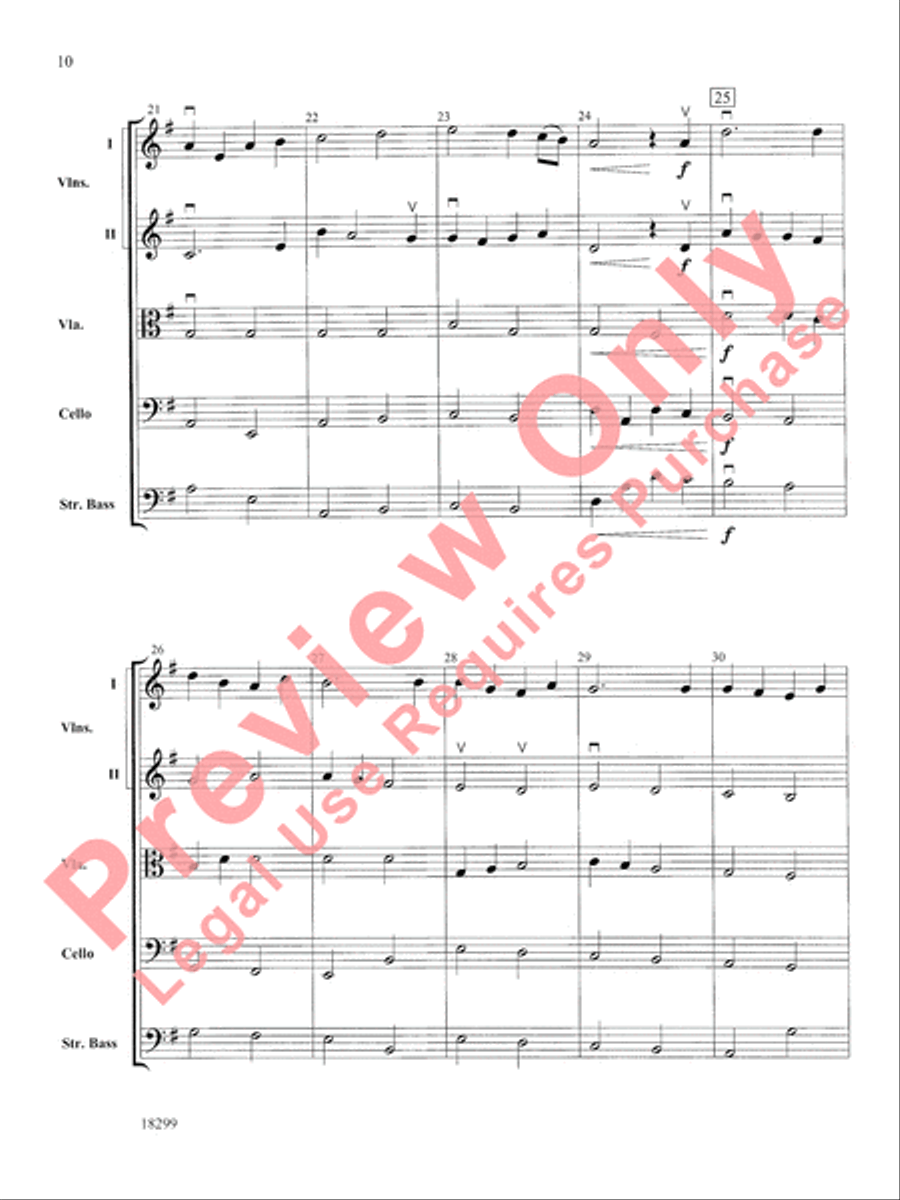 Three Scenes from a Green Valley String Orchestra scores gallery preview page 11