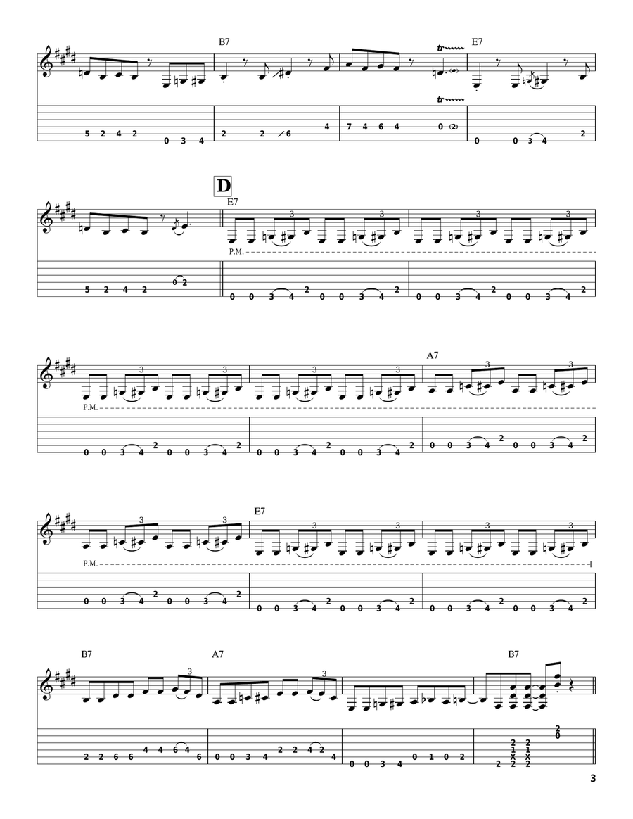 Hide Away Acoustic Guitar scores gallery preview page 3