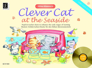 Book cover for Clever Cat at the Seaside with CD