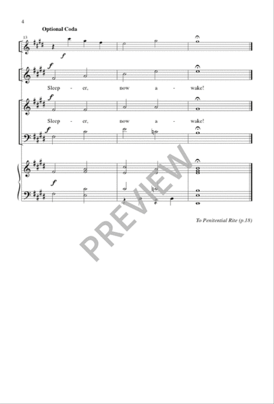Awake, O Sleeper Awake, O Sleeper 3-Part scores gallery preview page 16