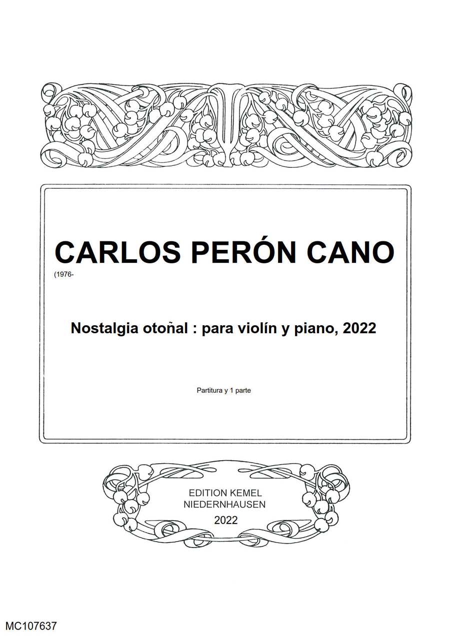 Nostalgia otonal Violin scores gallery preview page 1
