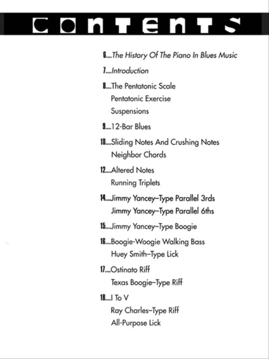 Blues Riffs for Piano Piano Method scores gallery preview page 3