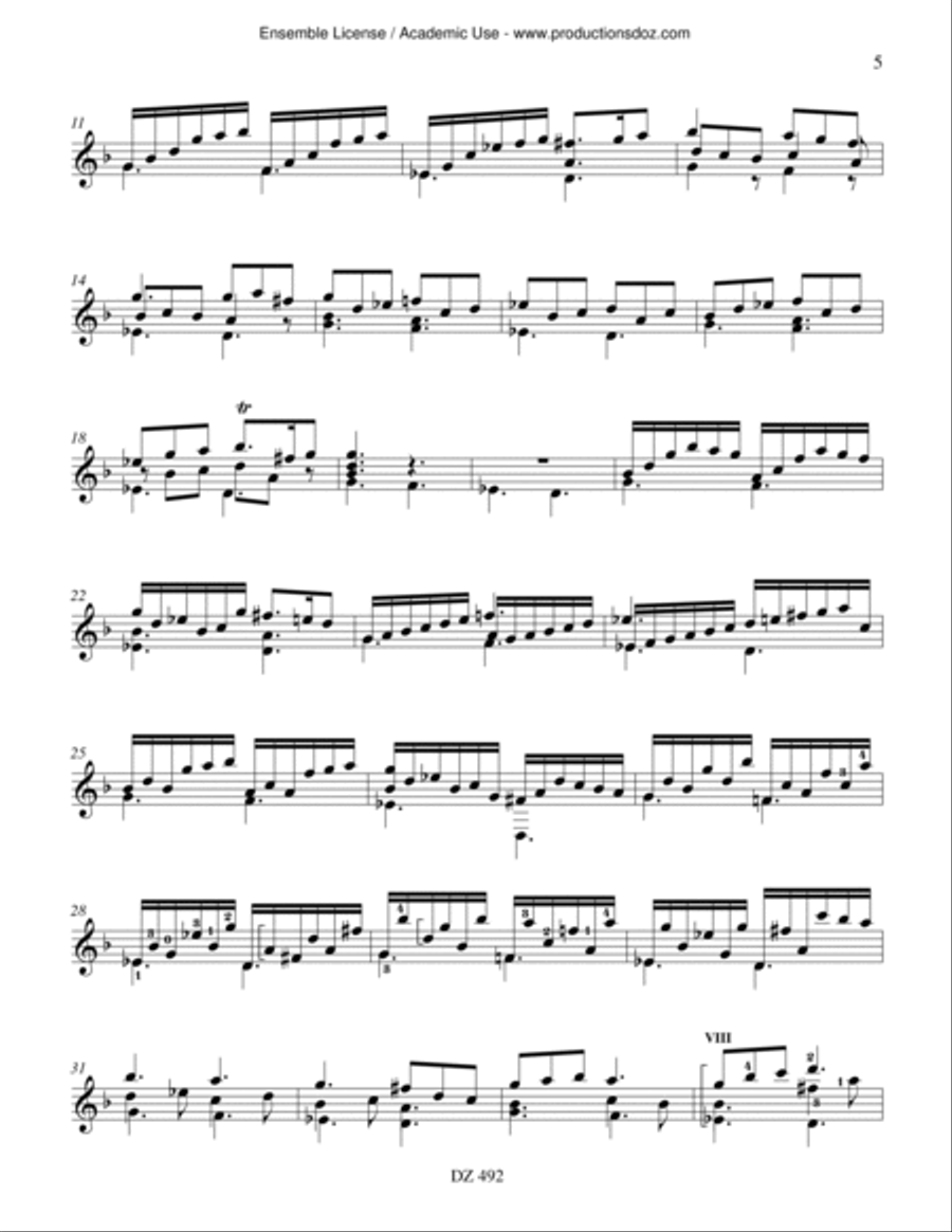 Praeludium, Passacaglia Praeludium, Passacaglia Classical Guitar scores gallery preview page 5