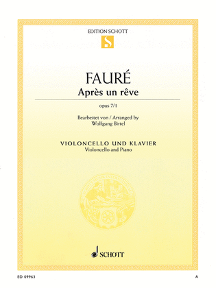 Book cover for Apres un reve, Op. 7, No. 1