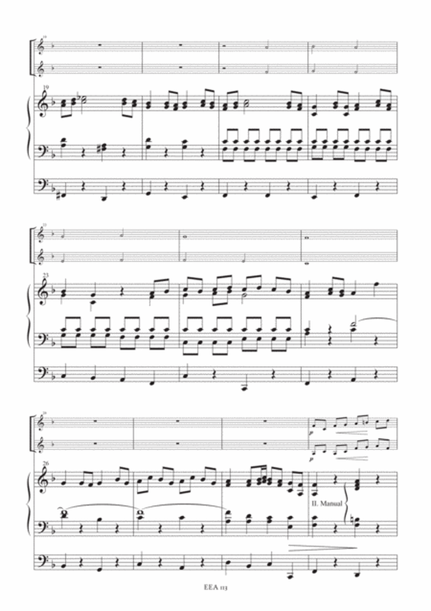 Now thank we all our god from cantata BWV 79 - arrangement for two trumpets and organ