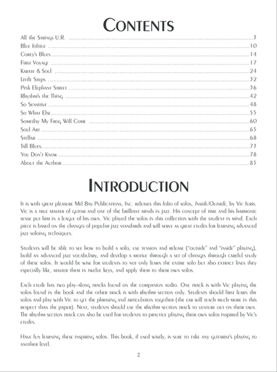 Vic Juris Inside/Outside Vic Juris Inside/Outside Electric Guitar scores gallery preview page 3