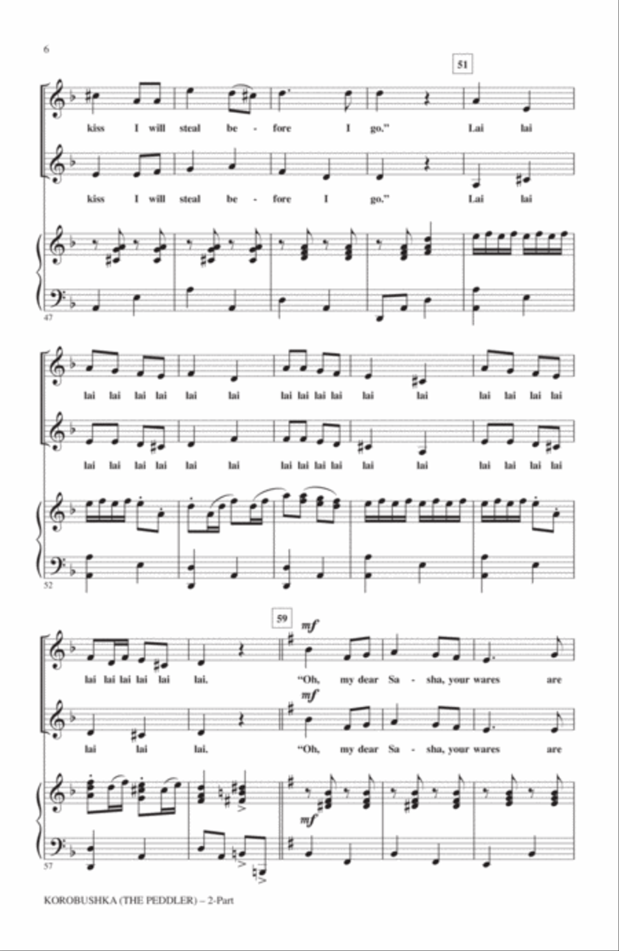 Korobushka 2-Part scores gallery preview page 4