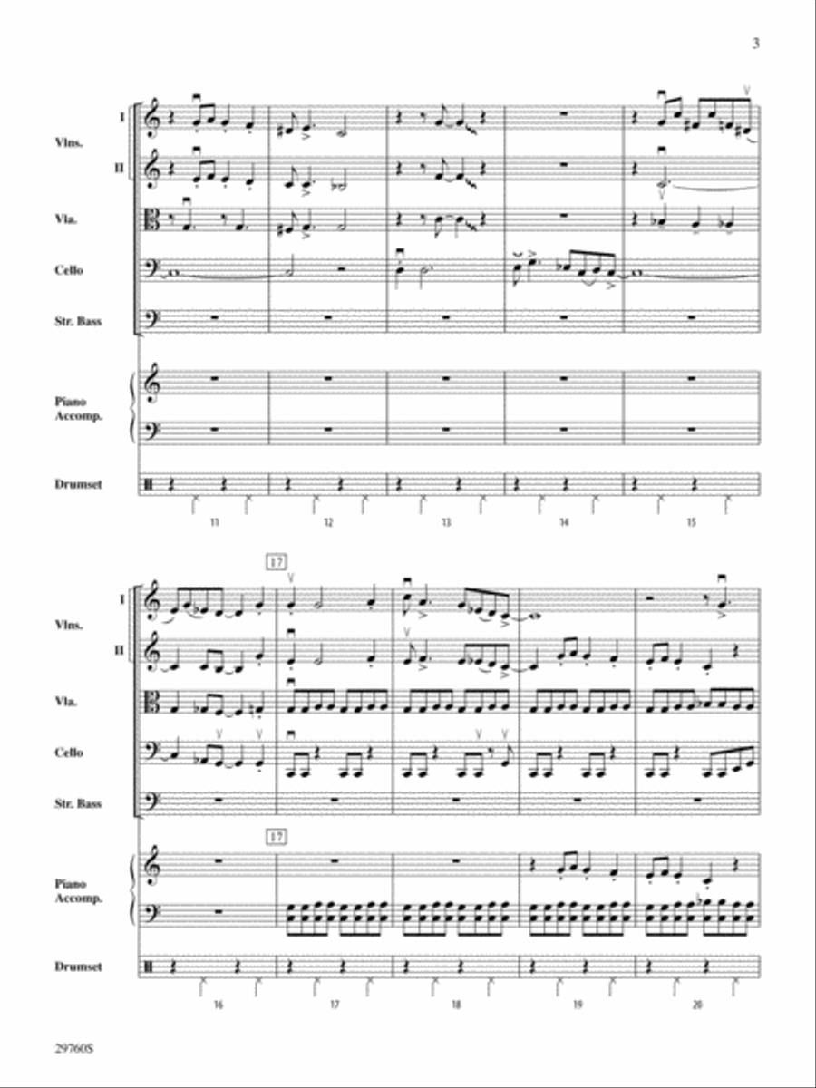 New Orleans Blues: Score New Orleans Blues: Score String Orchestra scores gallery preview page 3