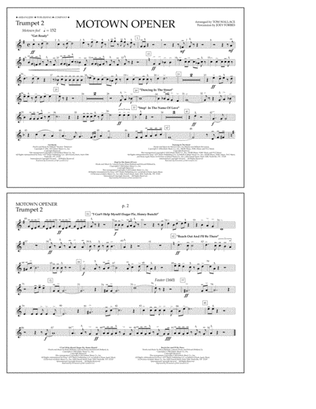 Motown Theme Show Opener (arr. Tom Wallace) - Trumpet 2