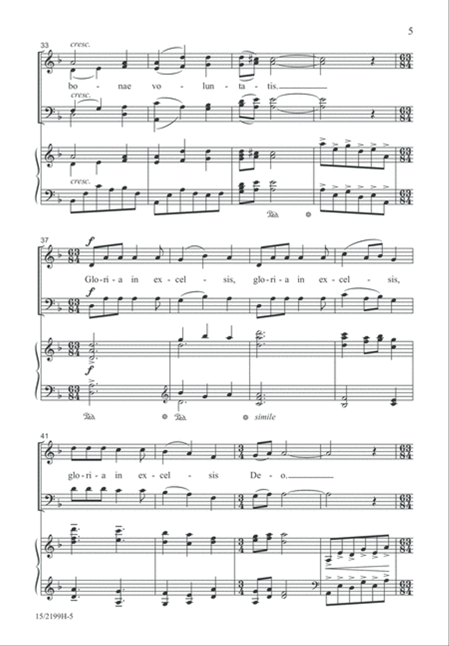 Gloria 4-Part scores gallery preview page 5