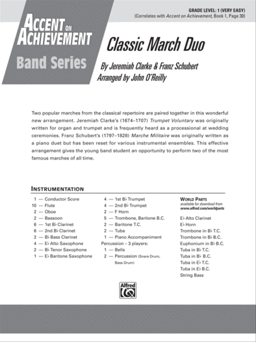 Classic March Duo: Score Concert Band scores gallery preview page 1
