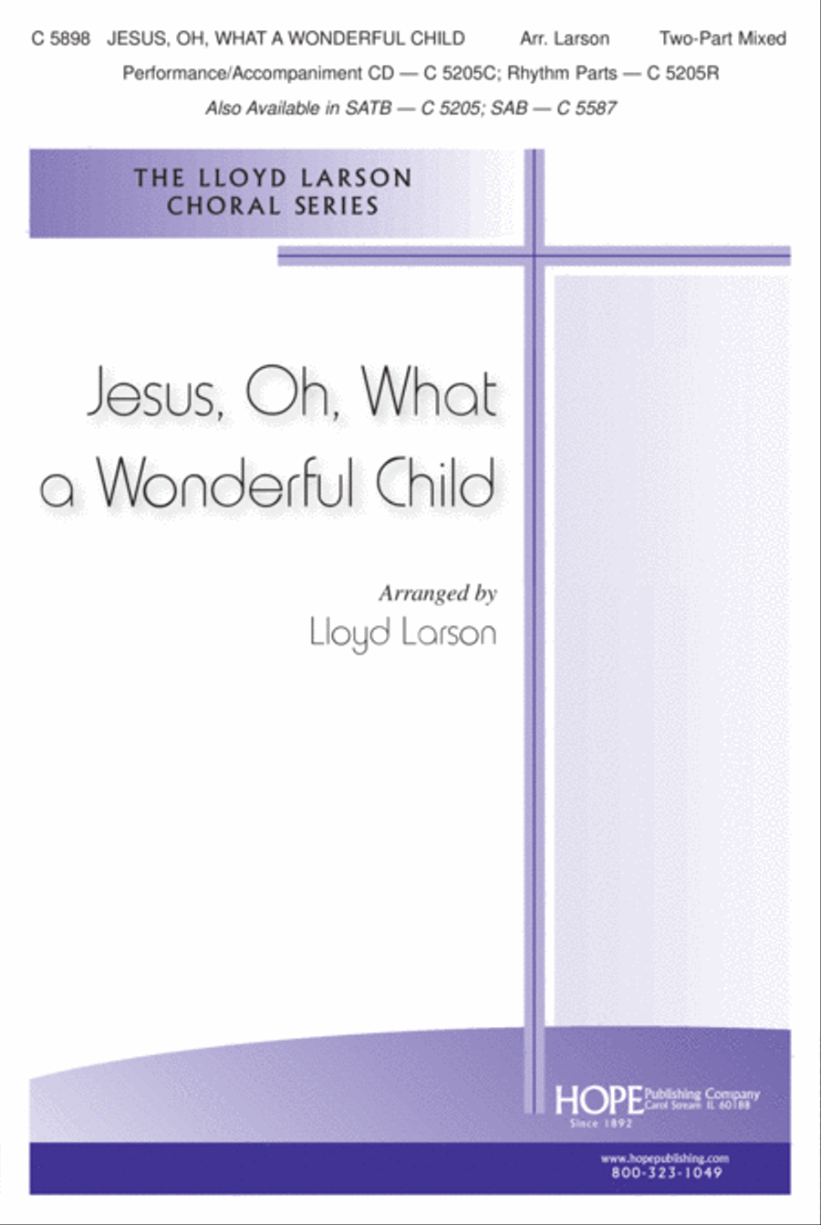 Jesus, Oh, What a Wonderful Child 2-Part scores gallery preview page 2