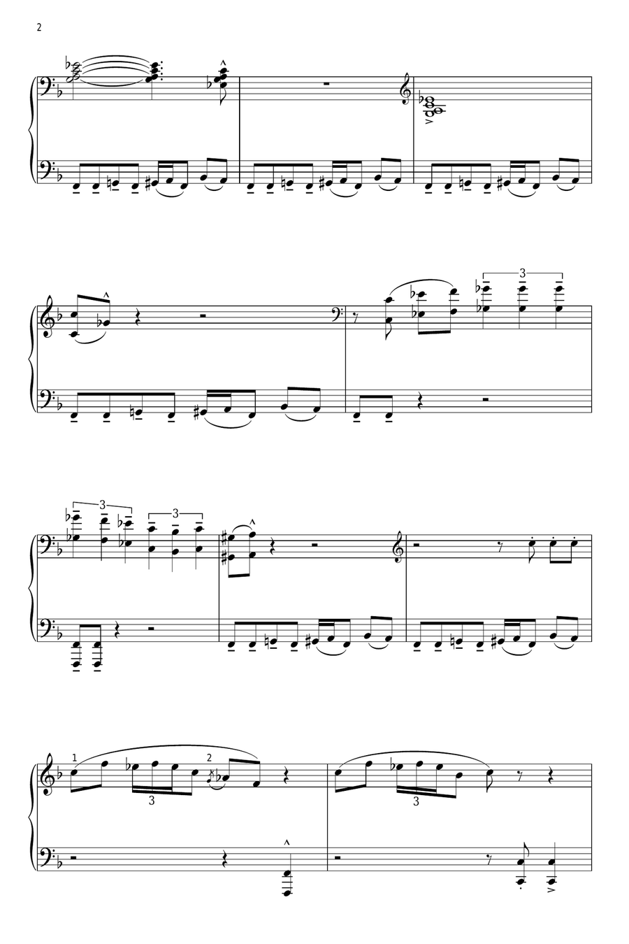 Peter Gunn Theme (arr. Phillip Keveren) Piano Solo scores gallery preview page 2