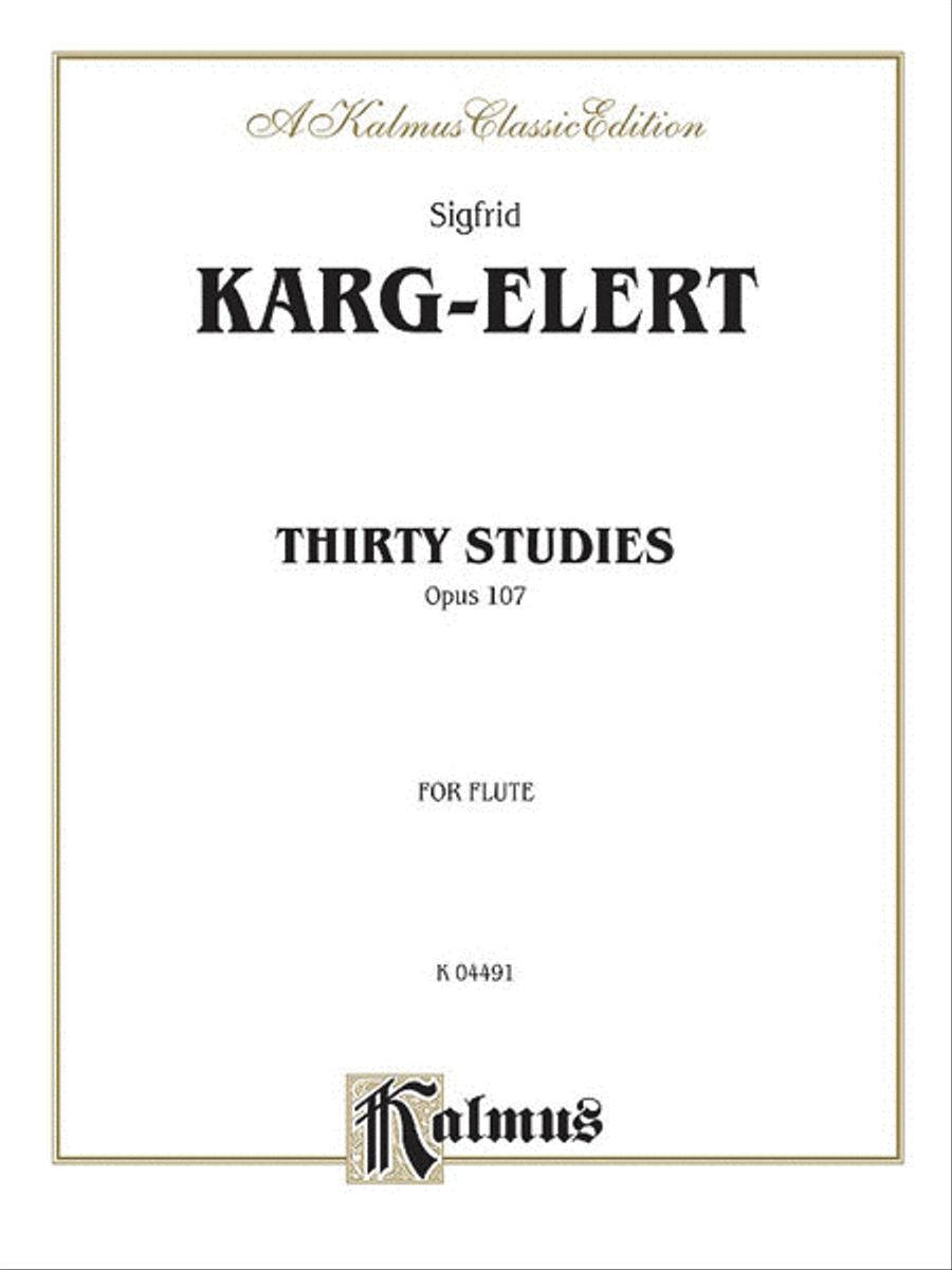Thirty Studies Op.107 Flute scores gallery preview page 1