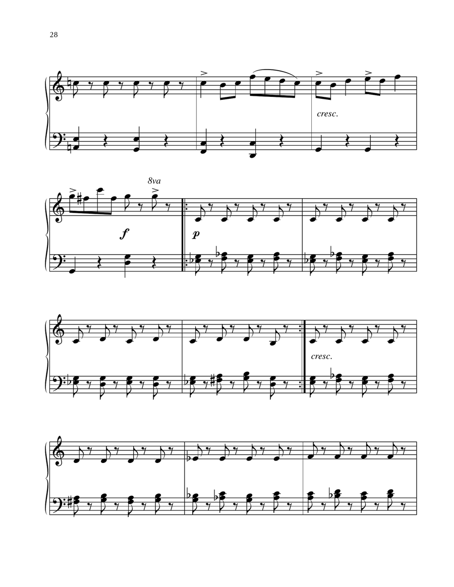 Carnival Of The Animals (from Fantasia 2000) Voice scores gallery preview page 2
