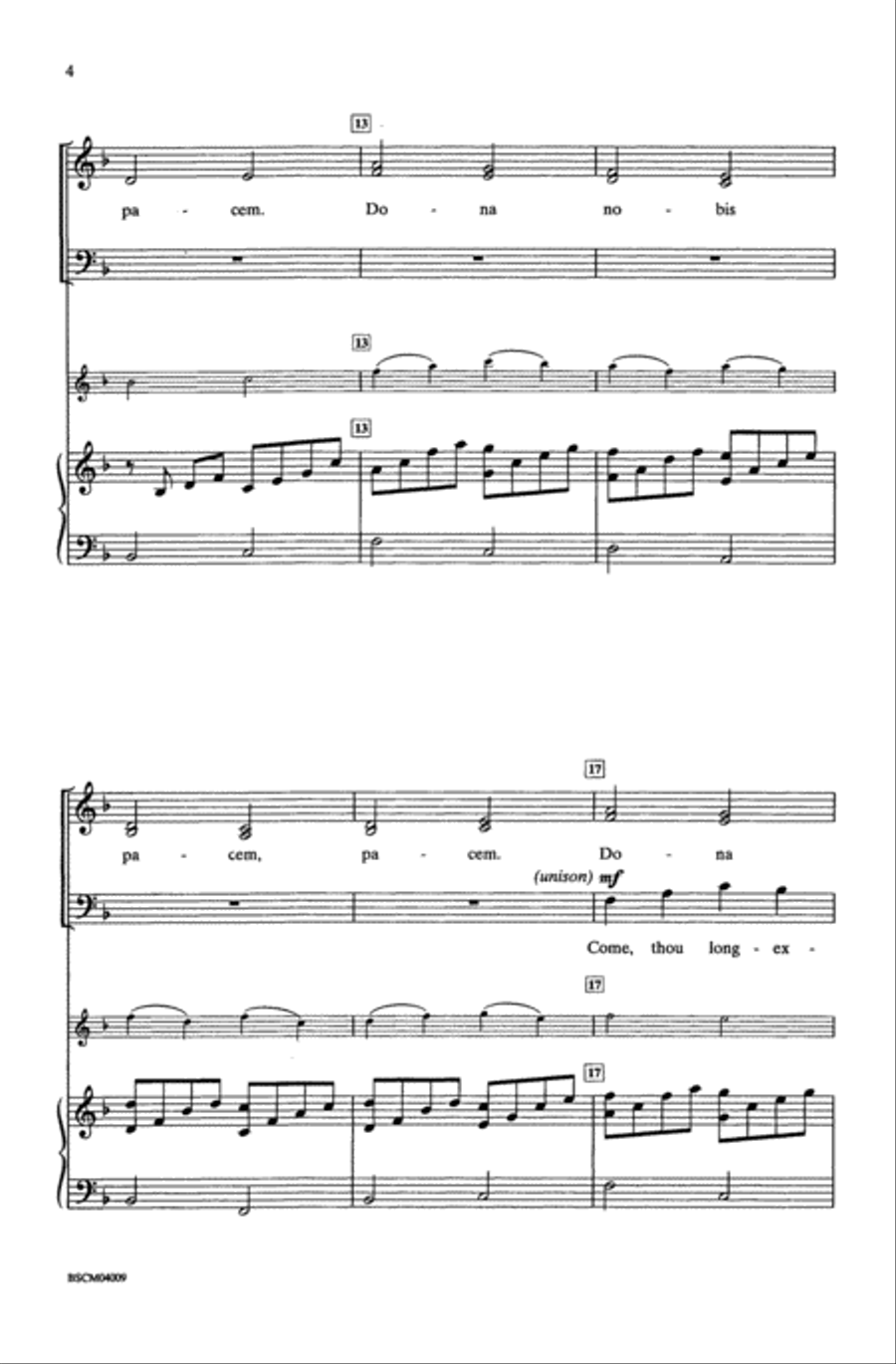 Advent Peace Canon Advent Peace Canon 4-Part scores gallery preview page 3