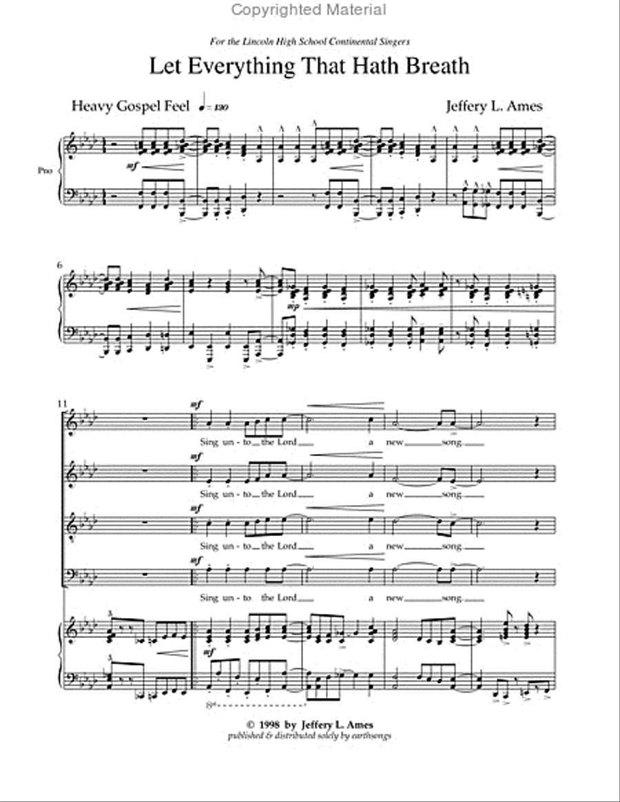 let everything that hath breath Choir scores gallery preview page 2