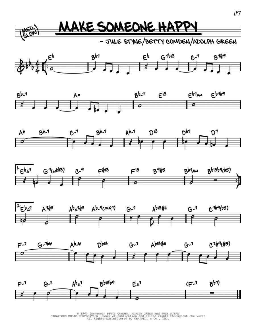 Make Someone Happy (arr. David Hazeltine) Piano scores gallery preview page 1