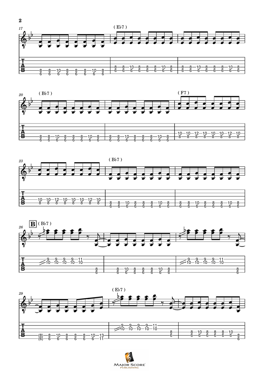 Johnny B. Goode Electric Guitar scores gallery preview page 2