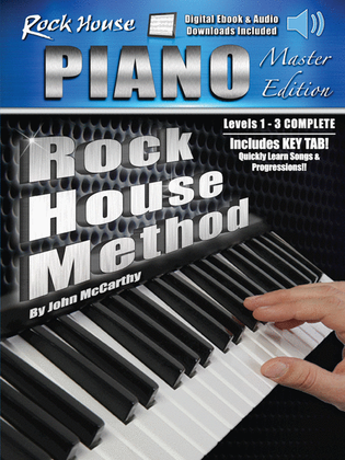 Book cover for The Rock House Piano Method - Master Edition