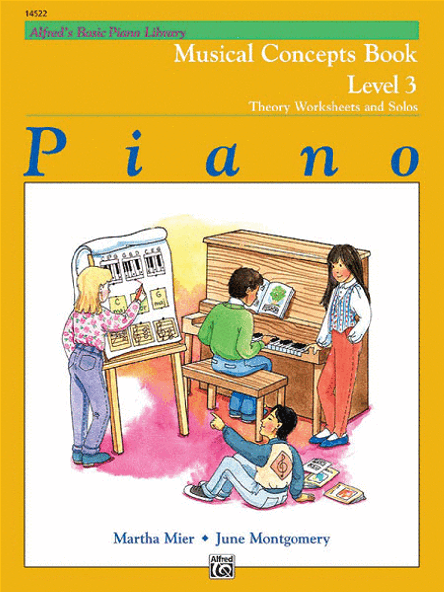 Alfred's Basic Piano Course Musical Concepts, Level 3 Piano Method scores gallery preview page 1