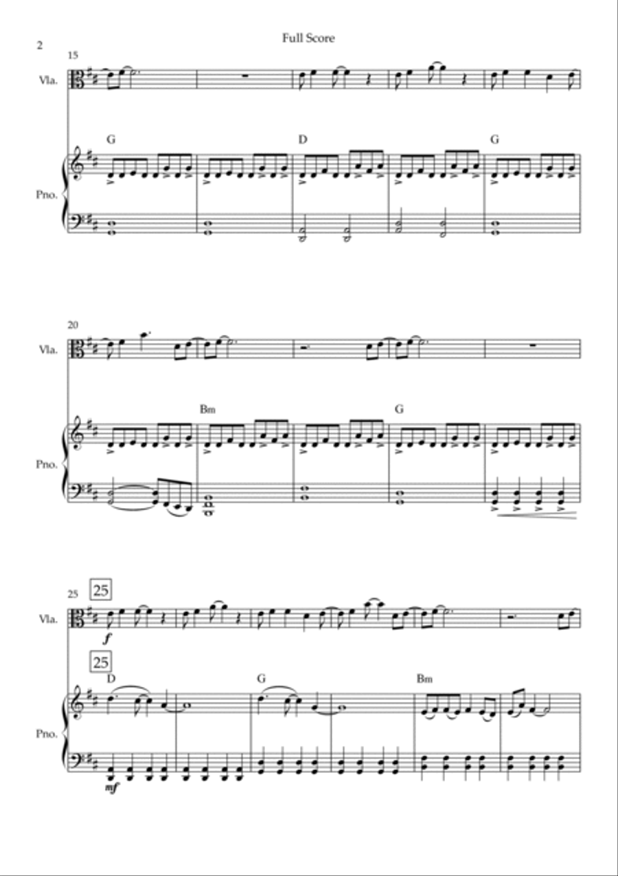 Without You Viola scores gallery preview page 2