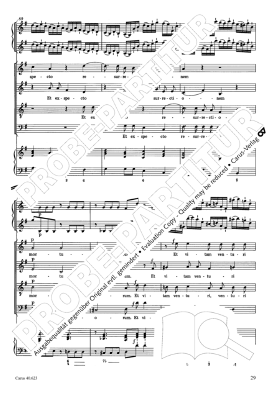 Missa brevis in G major Missa brevis in G major 4-Part scores gallery preview page 30