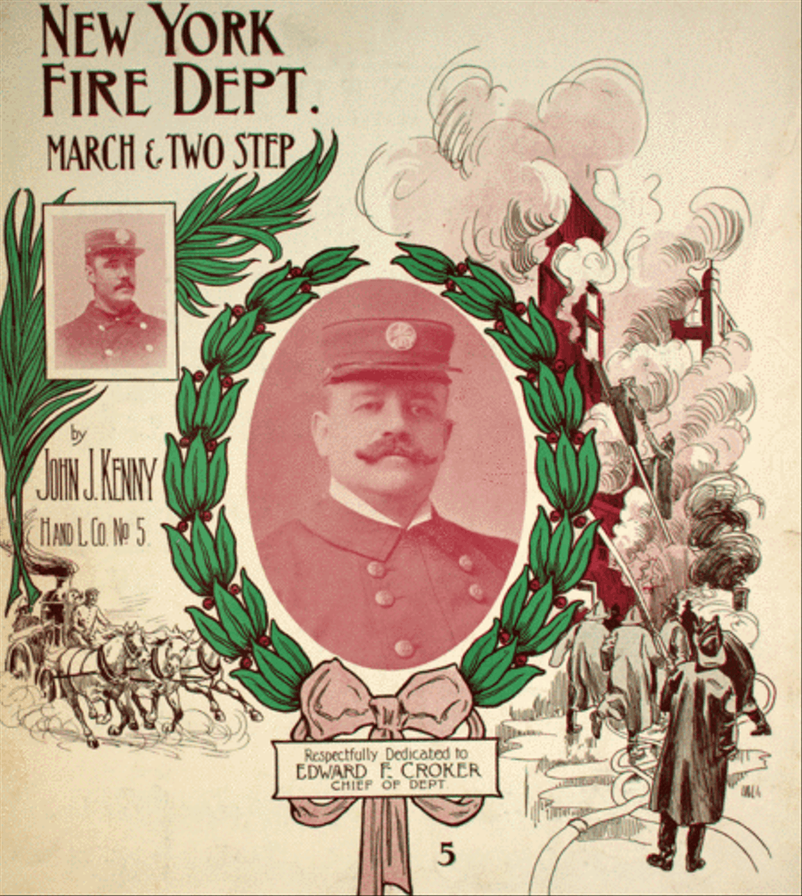 New York Fire Dept. March & Two Step Piano Solo scores gallery preview page 1